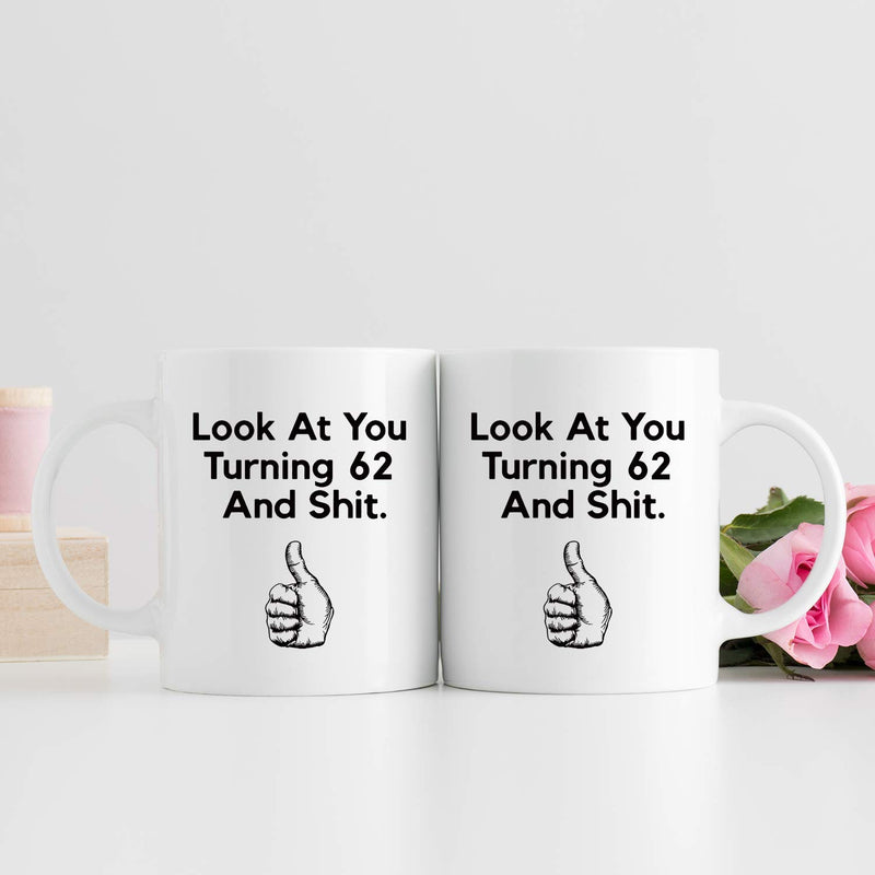 62nd Birthday Gifts for Women - 1957 Birthday Gifts for Women, 62 Years Old Birthday Gifts Coffee Mug for Mom, Wife, Friend, Sister, Her, Colleague, Coworker - 11oz