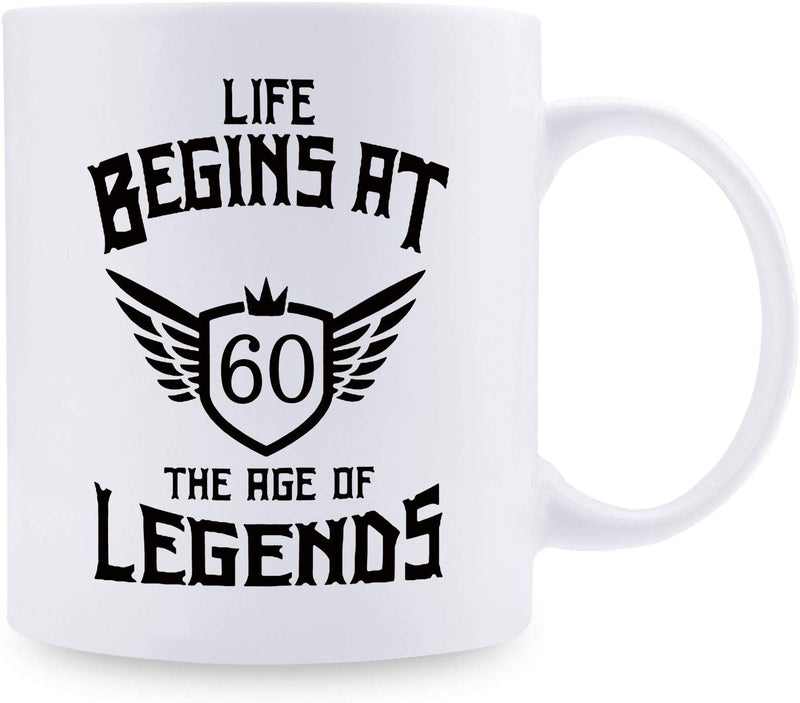 60th Birthday Gifts for Men - 1959 Birthday Gifts for Men, 60 Years Old Birthday Gifts Coffee Mug for Dad, Husband, Friend, Brother, Him, Colleague, Coworker - 11oz