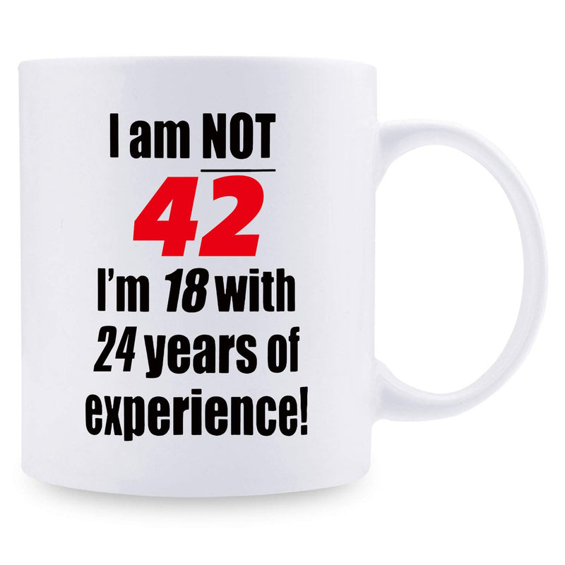 42nd Birthday Gifts for Men - 1977 Birthday Gifts for Men, 42 Years Old Birthday Gifts Coffee Mug for Dad, Husband, Friend, Brother, Him, Colleague, Coworker - 11oz