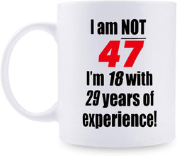 47th Birthday Gifts for Men - 1972 Birthday Gifts for Men, 47 Years Old Birthday Gifts Coffee Mug for Dad, Husband, Friend, Brother, Him, Colleague, Coworker - 11oz