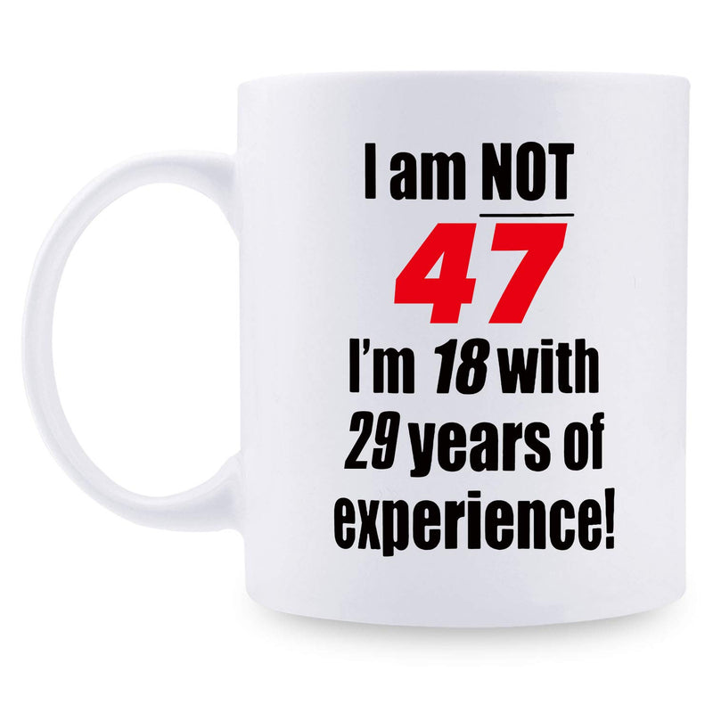 47th Birthday Gifts for Women - 1972 Birthday Gifts for Women, 47 Years Old Birthday Gifts Coffee Mug for Mom, Wife, Friend, Sister, Her, Colleague, Coworker - 11oz