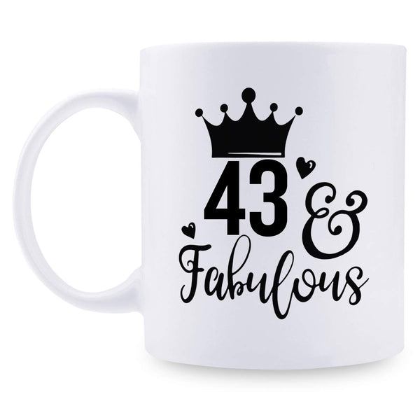 43rd Birthday Gifts for Men - 1976 Birthday Gifts for Men, 43 Years Old Birthday Gifts Coffee Mug for Dad, Husband, Friend, Brother, Him, Colleague, Coworker - 11oz