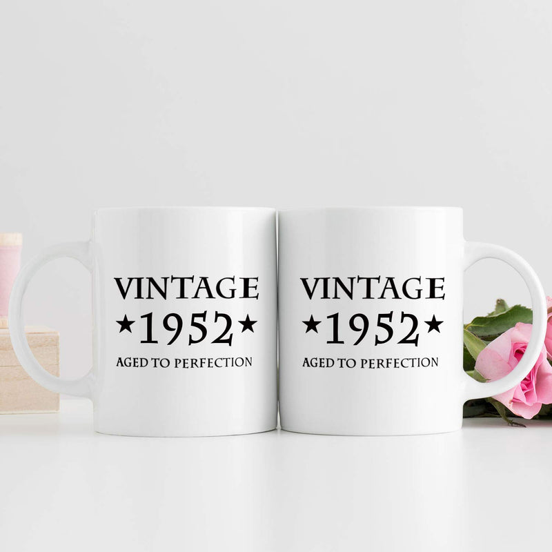 67th Birthday Gifts for Men - 1952 Birthday Gifts for Men, 67 Years Old Birthday Gifts Coffee Mug for Dad, Husband, Friend, Brother, Him, Colleague, Coworker - 11oz