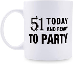 51st Birthday Gifts for Women - 1968 Birthday Gifts for Women, 51 Years Old Birthday Gifts Coffee Mug for Mom, Wife, Friend, Sister, Her, Colleague, Coworker - 11oz