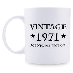 48th Birthday Gifts for Men - 1971 Birthday Gifts for Men, 48 Years Old Birthday Gifts Coffee Mug for Dad, Husband, Friend, Brother, Him, Colleague, Coworker - 11oz