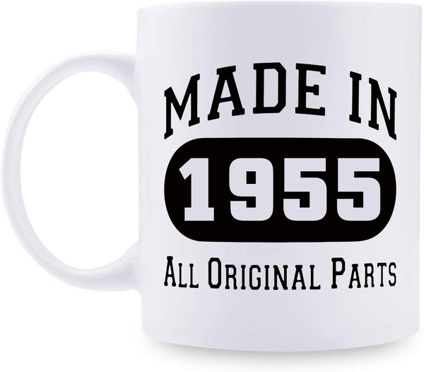 64th Birthday Gifts for Men - 1955 Birthday Gifts for Men, 64 Years Old Birthday Gifts Coffee Mug for Dad, Husband, Friend, Brother, Him, Colleague, Coworker - 11oz