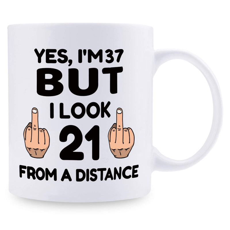 37th Birthday Gifts for Women - 1982 Birthday Gifts for Women, 37 Years Old Birthday Gifts Coffee Mug for Mom, Wife, Friend, Sister, Her, Colleague, Coworker - 11oz