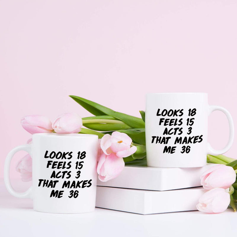 36th Birthday Gifts for Women - 1983 Birthday Gifts for Women, 36 Years Old Birthday Gifts Coffee Mug for Mom, Wife, Friend, Sister, Her, Colleague, Coworker - 11oz