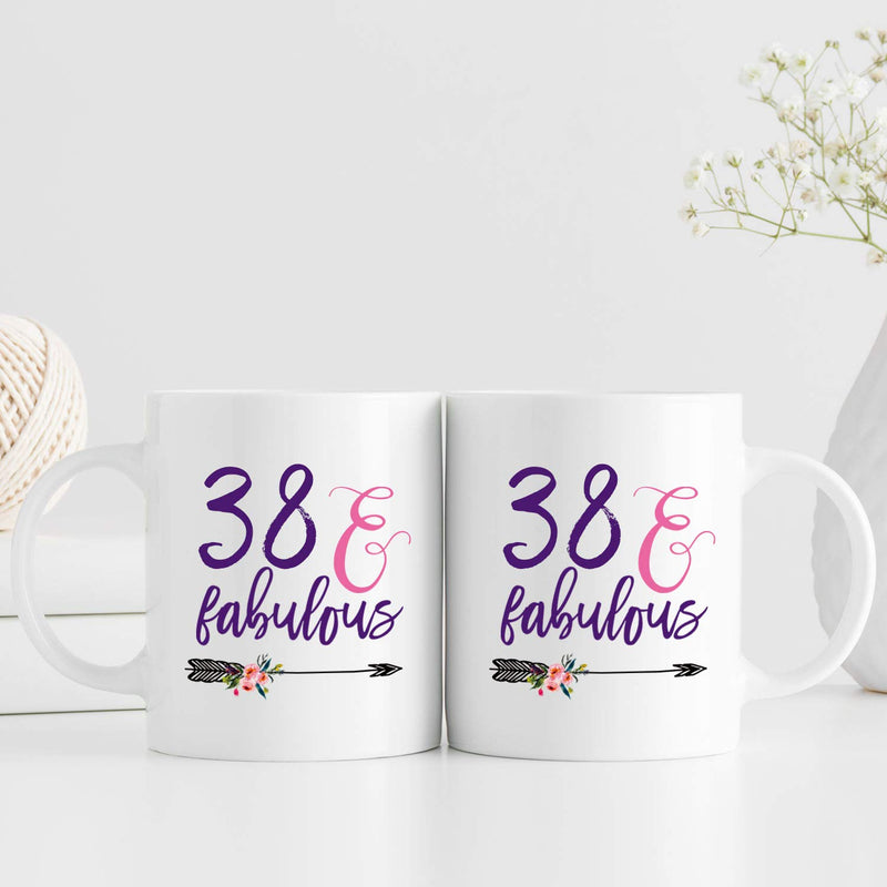 38th Birthday Gifts for Women - 1981 Birthday Gifts for Women, 38 Years Old Birthday Gifts Coffee Mug for Mom, Wife, Friend, Sister, Her, Colleague, Coworker - 11oz