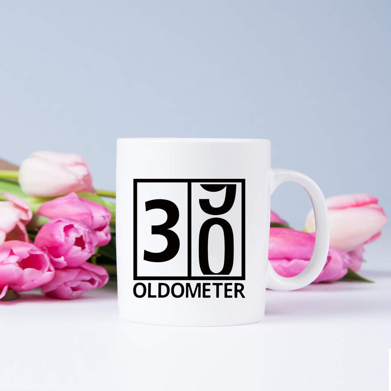 30th Birthday Gifts for Men - 1989 Birthday Gifts for Men, 30 Years Old Birthday Gifts Coffee Mug for Dad, Husband, Friend, Brother, Him, Colleague, Coworker, Oldometer Mug - 11oz