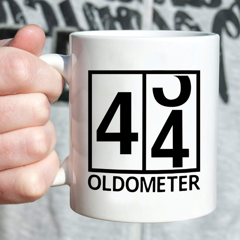 44th Birthday Gifts for Men - 1975 Birthday Gifts for Men, 44 Years Old Birthday Gifts Coffee Mug for Dad, Husband, Friend, Brother, Him, Colleague, Coworker, Oldometer Mug - 11oz