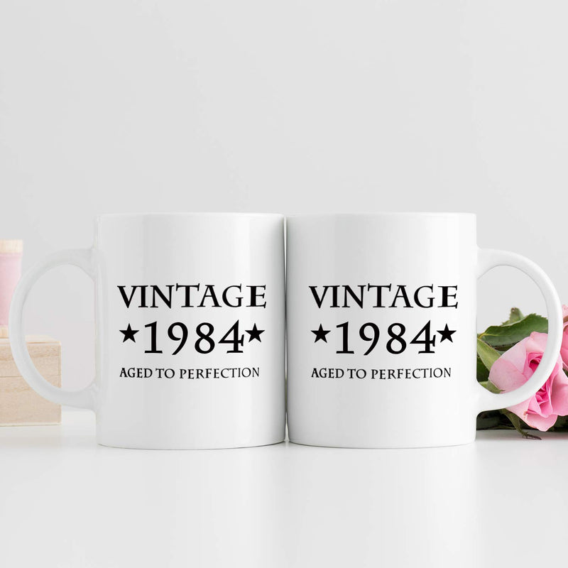 35th Birthday Gifts for Women - 1984 Birthday Gifts for Women, 35 Years Old Birthday Gifts Coffee Mug for Mom, Wife, Friend, Sister, Her, Colleague, Coworker - 11oz