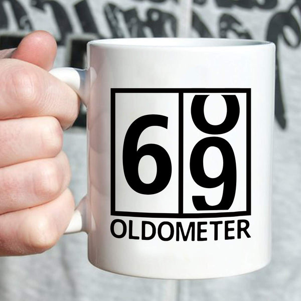 69th Birthday Gifts for Men - 1950 Birthday Gifts for Men, 69 Years Old Birthday Gifts Coffee Mug for Dad, Husband, Friend, Brother, Him, Colleague, Coworker, Oldometer Mug- 11oz