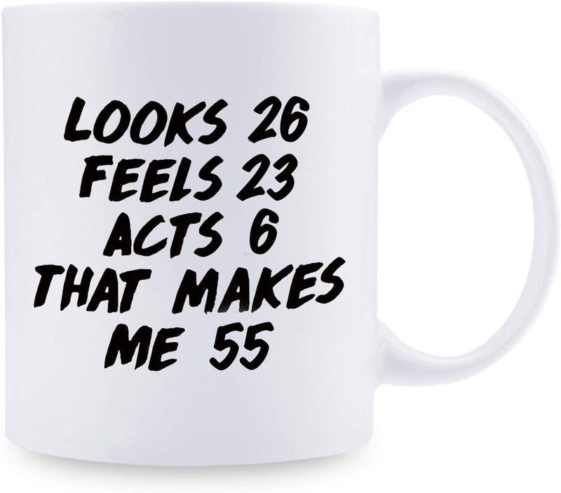 55th Birthday Gifts for Women - 1964 Birthday Gifts for Women, 55 Years Old Birthday Gifts Coffee Mug for Mom, Wife, Friend, Sister, Her, Colleague, Coworker - 11oz