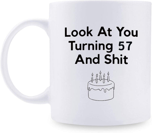 57th Birthday Gifts for Women - 1962 Birthday Gifts for Women, 57 Years Old Birthday Gifts Coffee Mug for Mom, Wife, Friend, Sister, Her, Colleague, Coworker - 11oz