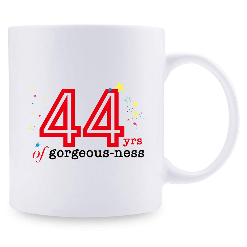 44th Birthday Gifts for Women - 1975 Birthday Gifts for Women, 44 Years Old Birthday Gifts Coffee Mug for Mom, Wife, Friend, Sister, Her, Colleague, Coworker - 11oz