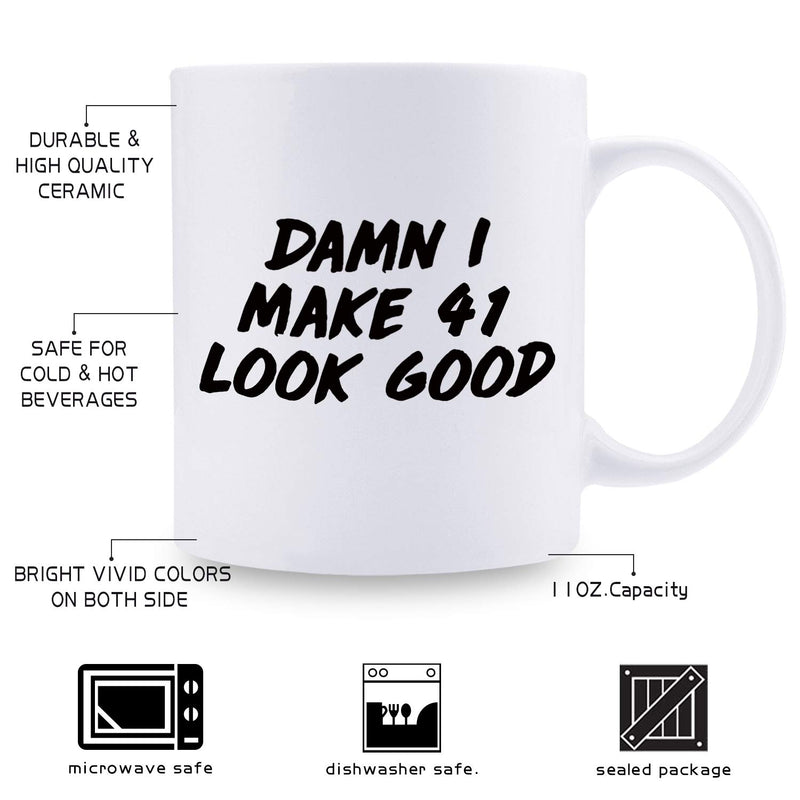 41st Birthday Gifts for Men - 1978 Birthday Gifts for Men, 41 Years Old Birthday Gifts Coffee Mug for Dad, Husband, Friend, Brother, Him, Colleague, Coworker - 11oz