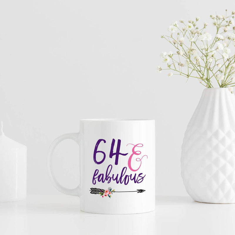 64th Birthday Gifts for Women - 1955 Birthday Gifts for Women, 64 Years Old Birthday Gifts Coffee Mug for Mom, Wife, Friend, Sister, Her, Colleague, Coworker - 11oz