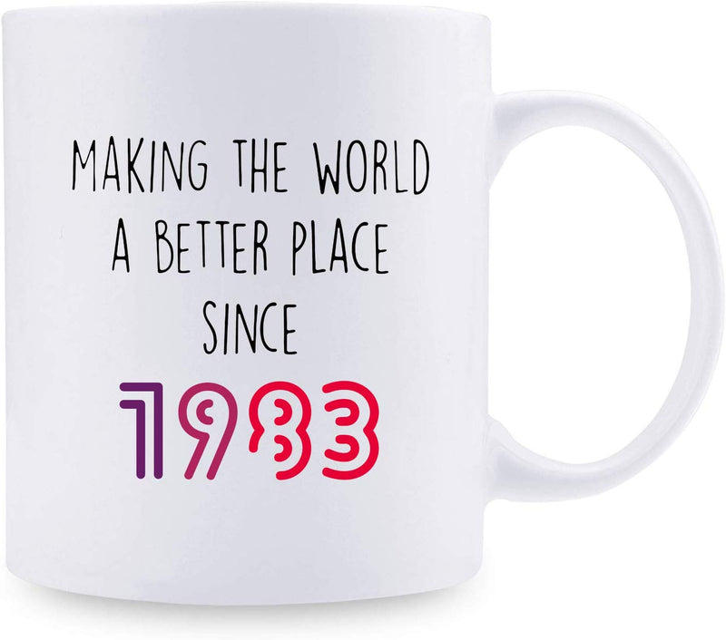 36th Birthday Gifts for Women - 1983 Birthday Gifts for Women, 36 Years Old Birthday Gifts Coffee Mug for Mom, Wife, Friend, Sister, Her, Colleague, Coworker - 11oz