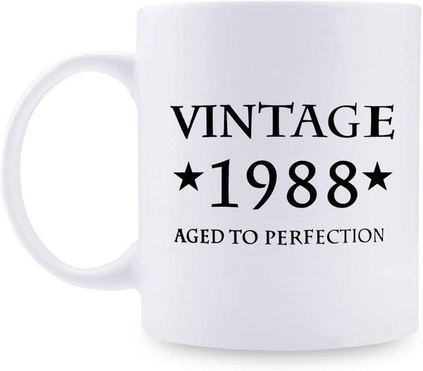 31st Birthday Gifts for Men - 1988 Birthday Gifts for Men, 31 Years Old Birthday Gifts Coffee Mug for Dad, Husband, Friend, Brother, Him, Colleague, Coworker - 11oz