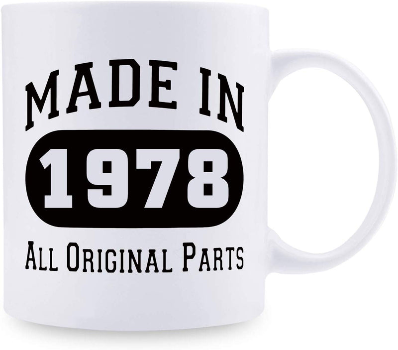 41st Birthday Gifts for Men - 1978 Birthday Gifts for Men, 41 Years Old Birthday Gifts Coffee Mug for Dad, Husband, Friend, Brother, Him, Colleague, Coworker - 11oz