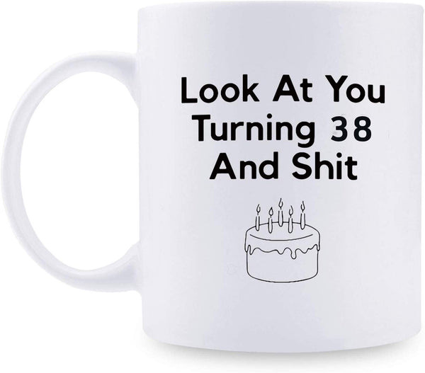 38th Birthday Gifts for Men - 1981 Birthday Gifts for Men, 38 Years Old Birthday Gifts Coffee Mug for Dad, Husband, Friend, Brother, Him, Colleague, Coworker - 11oz