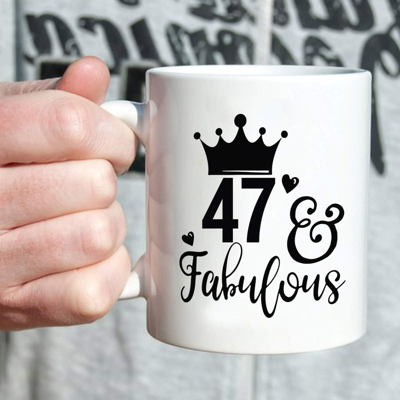 47th Birthday Gifts for Men - 1972 Birthday Gifts for Men, 47 Years Old Birthday Gifts Coffee Mug for Dad, Husband, Friend, Brother, Him, Colleague, Coworker - 11oz