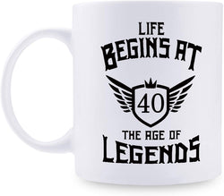 40th Birthday Gifts for Men - 1979 Birthday Gifts for Men, 40 Years Old Birthday Gifts Coffee Mug for Dad, Husband, Friend, Brother, Him, Colleague, Coworker - 11oz