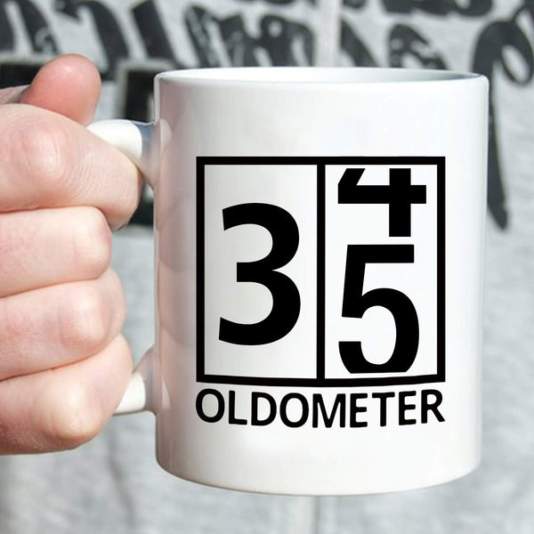 35th Birthday Gifts for Men - 1984 Birthday Gifts for Men, 35 Years Old Birthday Gifts Coffee Mug for Dad, Husband, Friend, Brother, Him, Colleague, Coworker, Oldometer Mug - 11oz