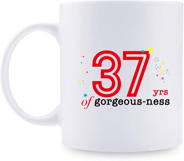 37th Birthday Gifts for Men - 1982 Birthday Gifts for Men, 37 Years Old Birthday Gifts Coffee Mug for Dad, Husband, Friend, Brother, Him, Colleague, Coworker - 11oz