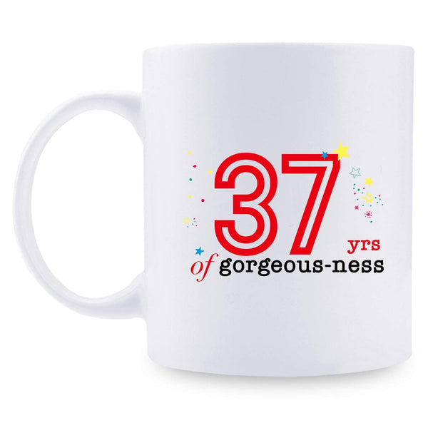 37th Birthday Gifts for Women - 1982 Birthday Gifts for Women, 37 Years Old Birthday Gifts Coffee Mug for Mom, Wife, Friend, Sister, Her, Colleague, Coworker - 11oz