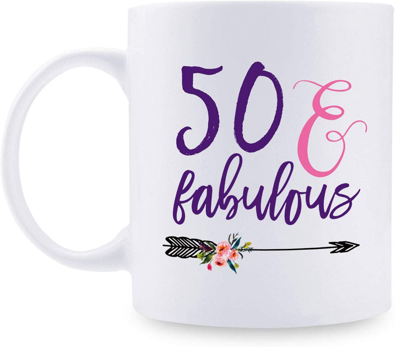 50th Birthday Gifts for Women - 1969 Birthday Gifts for Women, 50 Years Old Birthday Gifts Coffee Mug for Mom, Wife, Friend, Sister, Her, Colleague, Coworker - 11oz