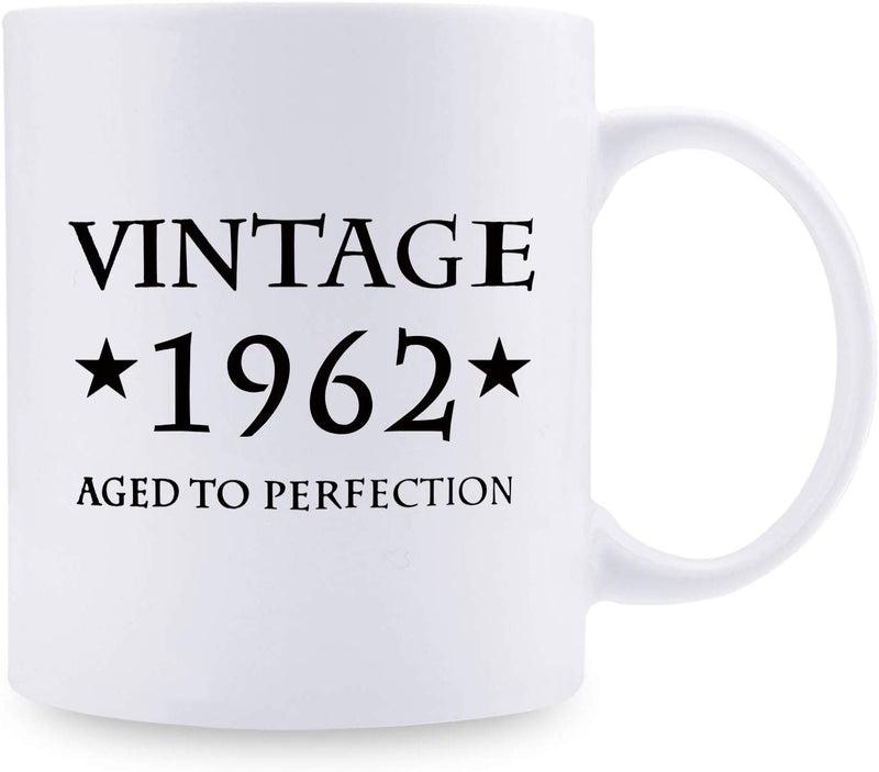 57th Birthday Gifts for Women - 1962 Birthday Gifts for Women, 57 Years Old Birthday Gifts Coffee Mug for Mom, Wife, Friend, Sister, Her, Colleague, Coworker - 11oz