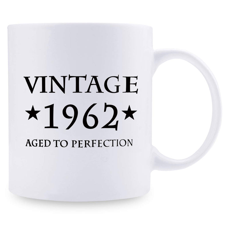 57th Birthday Gifts for Men - 1962 Birthday Gifts for Men, 57 Years Old Birthday Gifts Coffee Mug for Dad, Husband, Friend, Brother, Him, Colleague, Coworker - 11oz