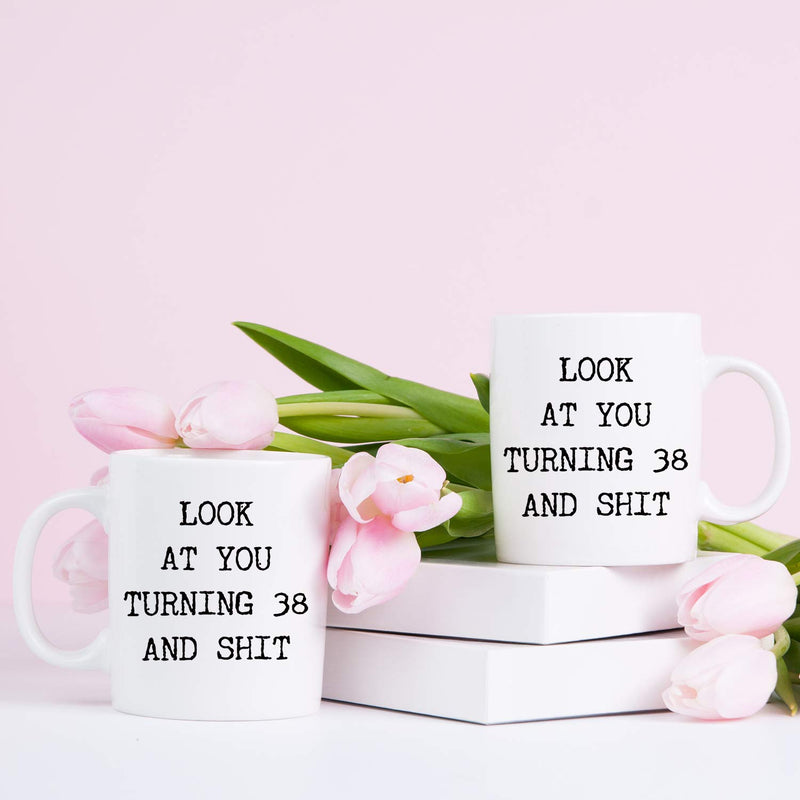 38th Birthday Gifts for Women - 1981 Birthday Gifts for Women, 38 Years Old Birthday Gifts Coffee Mug for Mom, Wife, Friend, Sister, Her, Colleague, Coworker- 11oz