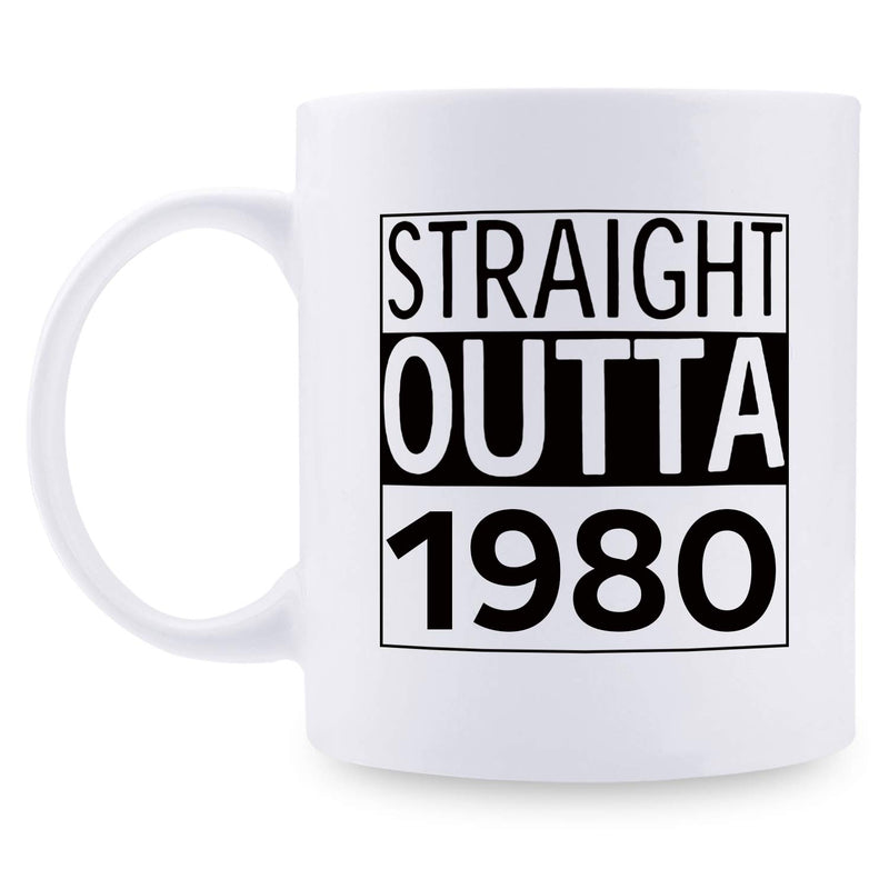 39th Birthday Gifts for Men - 1980 Birthday Gifts for Men, 39 Years Old Birthday Gifts Coffee Mug for Dad, Husband, Friend, Brother, Him, Colleague, Coworker - 11oz