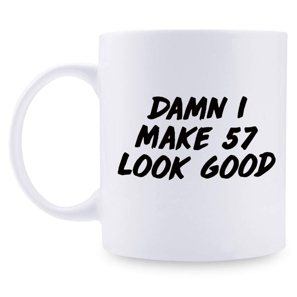 57th Birthday Gifts for Men - 1962 Birthday Gifts for Men, 57 Years Old Birthday Gifts Coffee Mug for Dad, Husband, Friend, Brother, Him, Colleague, Coworker - 11oz