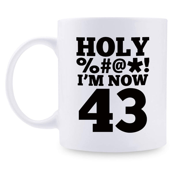 43rd Birthday Gifts for Men - 1976 Birthday Gifts for Men, 43 Years Old Birthday Gifts Coffee Mug for Dad, Husband, Friend, Brother, Him, Colleague, Coworker, HOLY MUG - 11oz