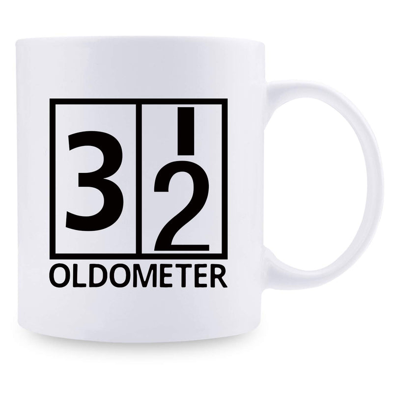 32nd Birthday Gifts for Women - 1987 Birthday Gifts for Women, 32 Years Old Birthday Gifts Coffee Mug for Mom, Wife, Friend, Sister, Her, Colleague, Coworker, Oldometer Mug - 11oz