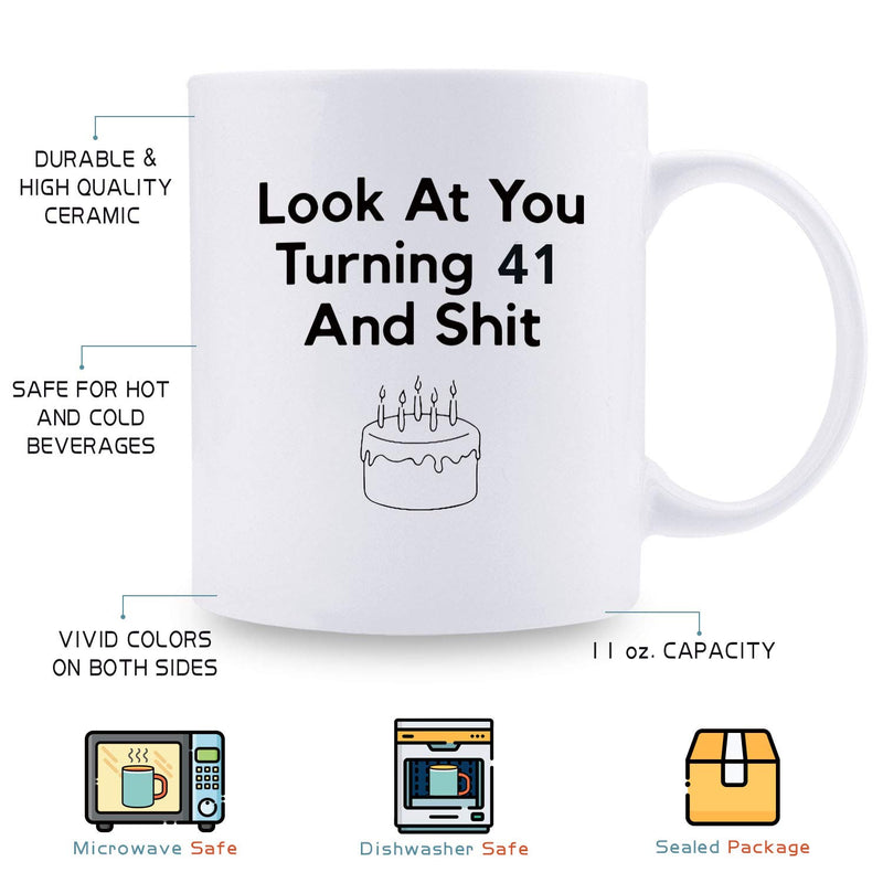 41st Birthday Gifts for Men - 1978 Birthday Gifts for Men, 41 Years Old Birthday Gifts Coffee Mug for Dad, Husband, Friend, Brother, Him, Colleague, Coworker - 11oz