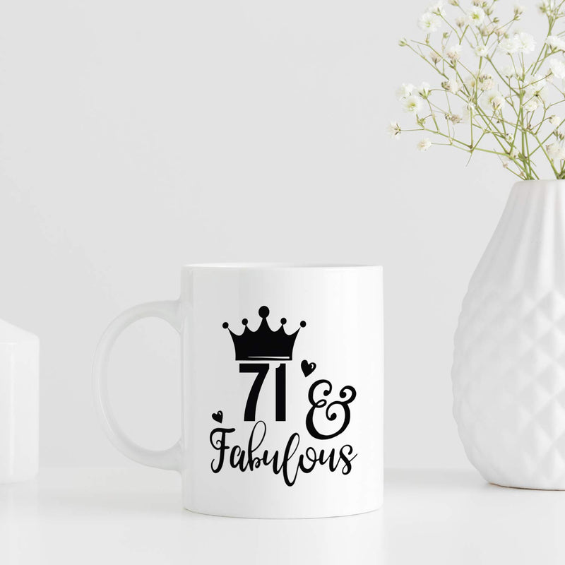 71st Birthday Gifts for Women - 1948 Birthday Gifts for Women, 71 Years Old Birthday Gifts Coffee Mug for Mom, Wife, Friend, Sister, Her, Colleague, Coworker - 11oz