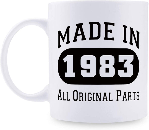 36th Birthday Gifts for Men - 1983 Birthday Gifts for Men, 36 Years Old Birthday Gifts Coffee Mug for Dad, Husband, Friend, Brother, Him, Colleague, Coworker - 11oz