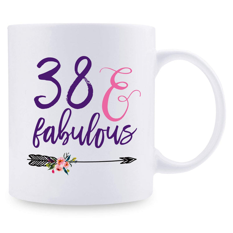 38th Birthday Gifts for Women - 1981 Birthday Gifts for Women, 38 Years Old Birthday Gifts Coffee Mug for Mom, Wife, Friend, Sister, Her, Colleague, Coworker - 11oz