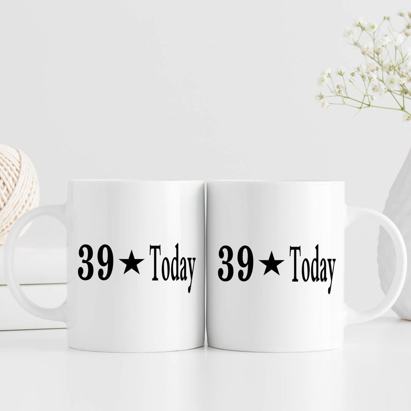 39th Birthday Gifts for Women - 1980 Birthday Gifts for Women, 39 Years Old Birthday Gifts Coffee Mug for Mom, Wife, Friend, Sister, Her, Colleague, Coworker - 11oz