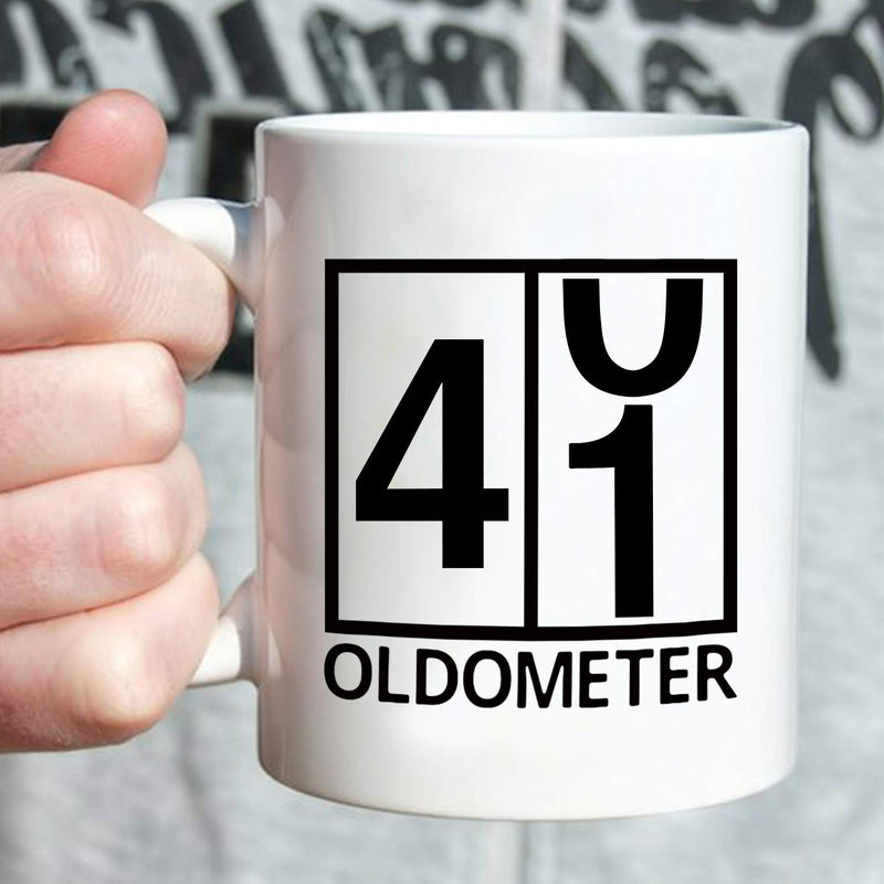 41st Birthday Gifts for Men - 1978 Birthday Gifts for Men, 41 Years Old Birthday Gifts Coffee Mug for Dad, Husband, Friend, Brother, Him, Colleague, Coworker, Oldometer Mug - 11oz