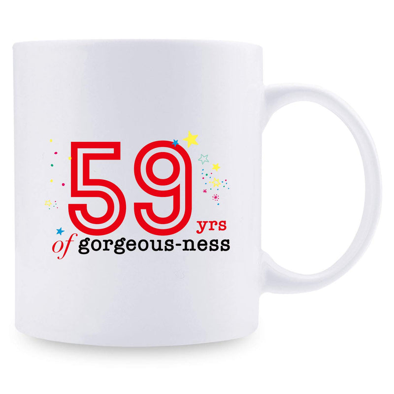 59th Birthday Gifts for Men - 1960 Birthday Gifts for Men, 59 Years Old Birthday Gifts Coffee Mug for Dad, Husband, Friend, Brother, Him, Colleague, Coworker - 11oz