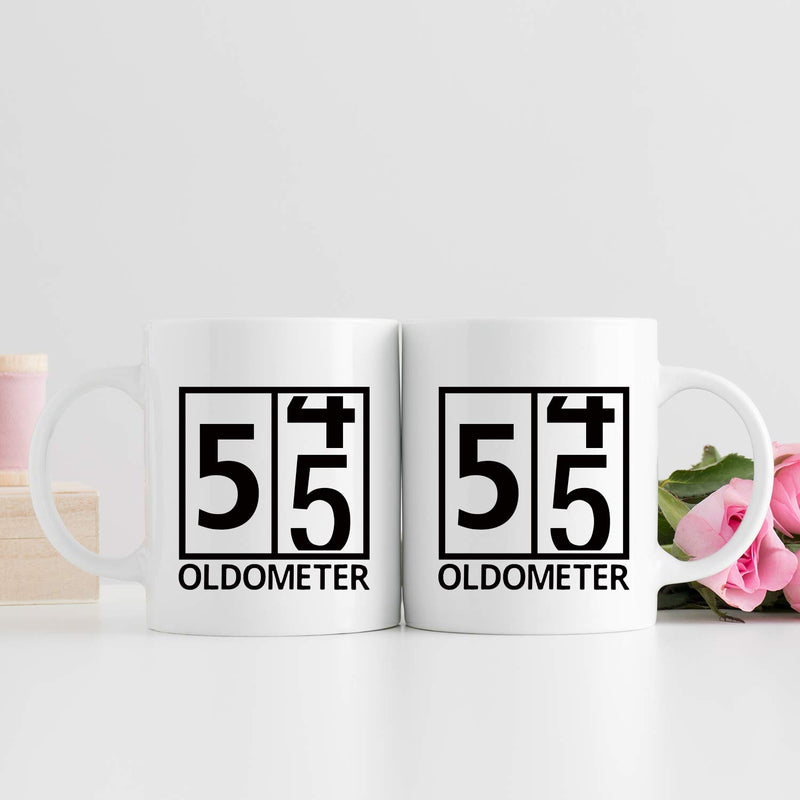 55th Birthday Gifts for Men - 1964 Birthday Gifts for Men, 55 Years Old Birthday Gifts Coffee Mug for Dad, Husband, Friend, Brother, Him, Colleague, Coworker, Oldometer Mug- 11oz