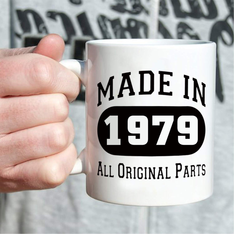 40th Birthday Gifts for Men - 1979 Birthday Gifts for Men, 40 Years Old Birthday Gifts Coffee Mug for Dad, Husband, Friend, Brother, Him, Colleague, Coworker - 11oz