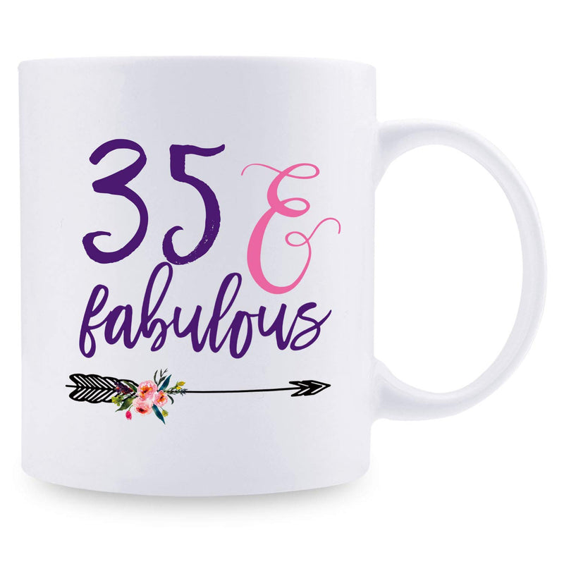 35th Birthday Gifts for Women - 1984 Birthday Gifts for Women, 35 Years Old Birthday Gifts Coffee Mug for Mom, Wife, Friend, Sister, Her, Colleague, Coworker - 11oz