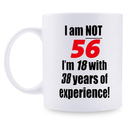 56th Birthday Gifts for Women - 1963 Birthday Gifts for Women, 56 Years Old Birthday Gifts Coffee Mug for Mom, Wife, Friend, Sister, Her, Colleague, Coworker - 11oz